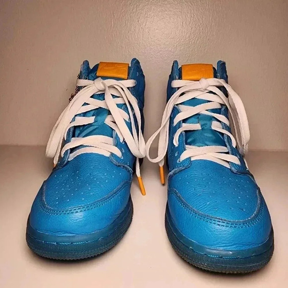Nike Air Jordan 1 Retro High Gatorade Blue Lagoon Basketball Sneaker Youth 6 - Picture 3 of 13